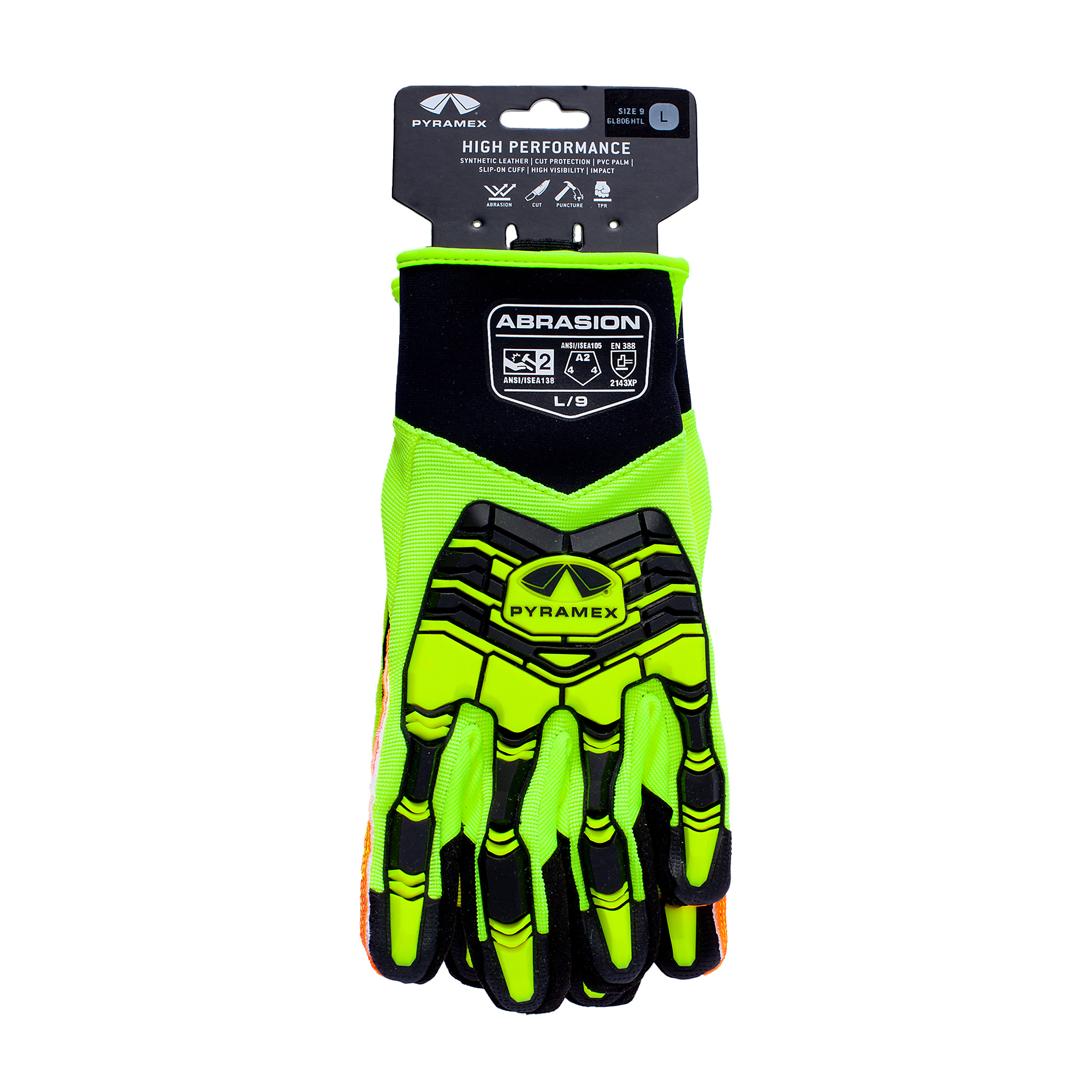 Pyramex Gloves High Impact TPR PVC Palm X3